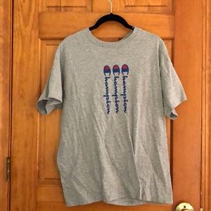 Vertical Logo Champion T Shirt